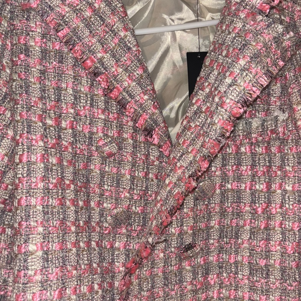 Pink cropped blazer NWT - Picture 2 of 3